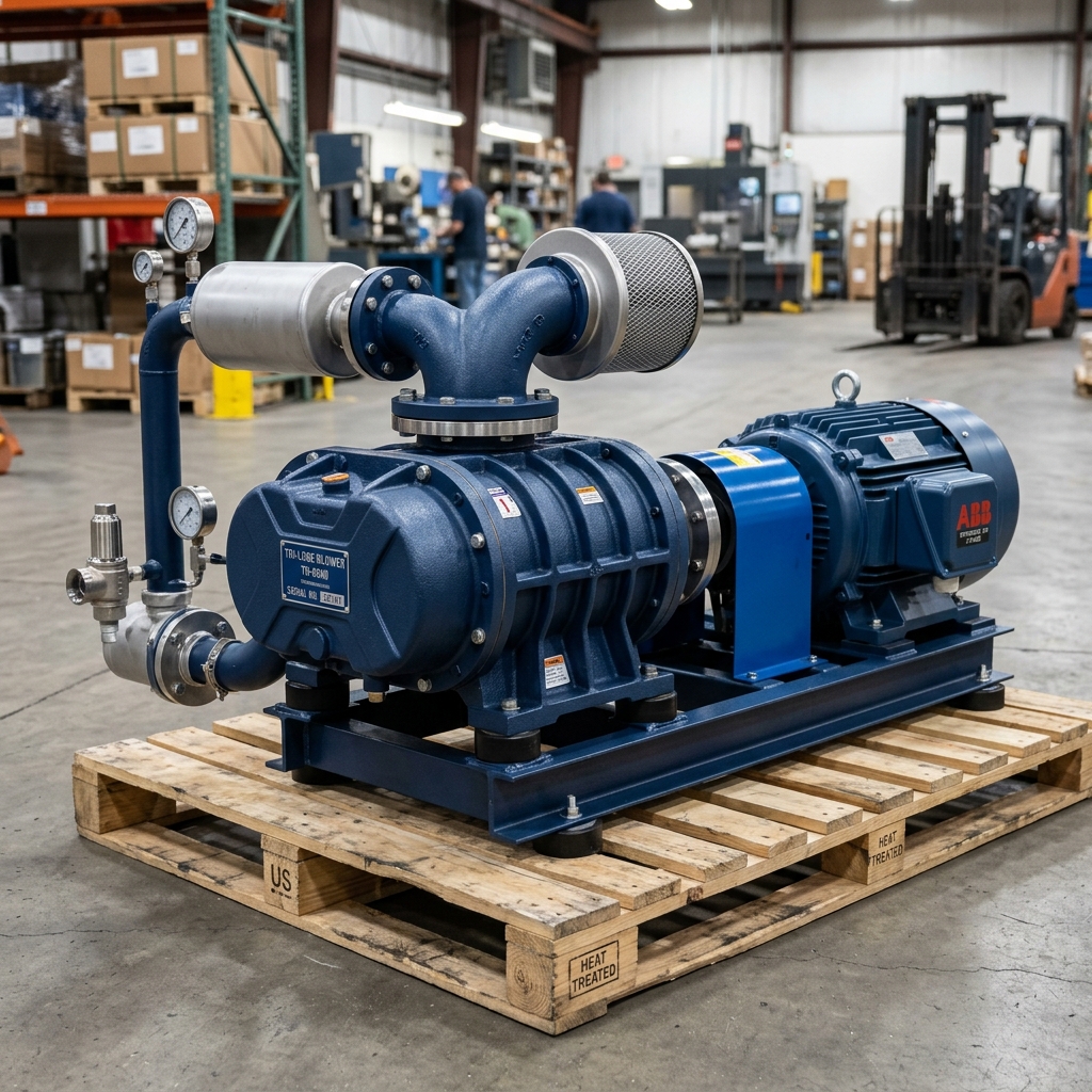 Finished Tri-Lobe Blower Unit
