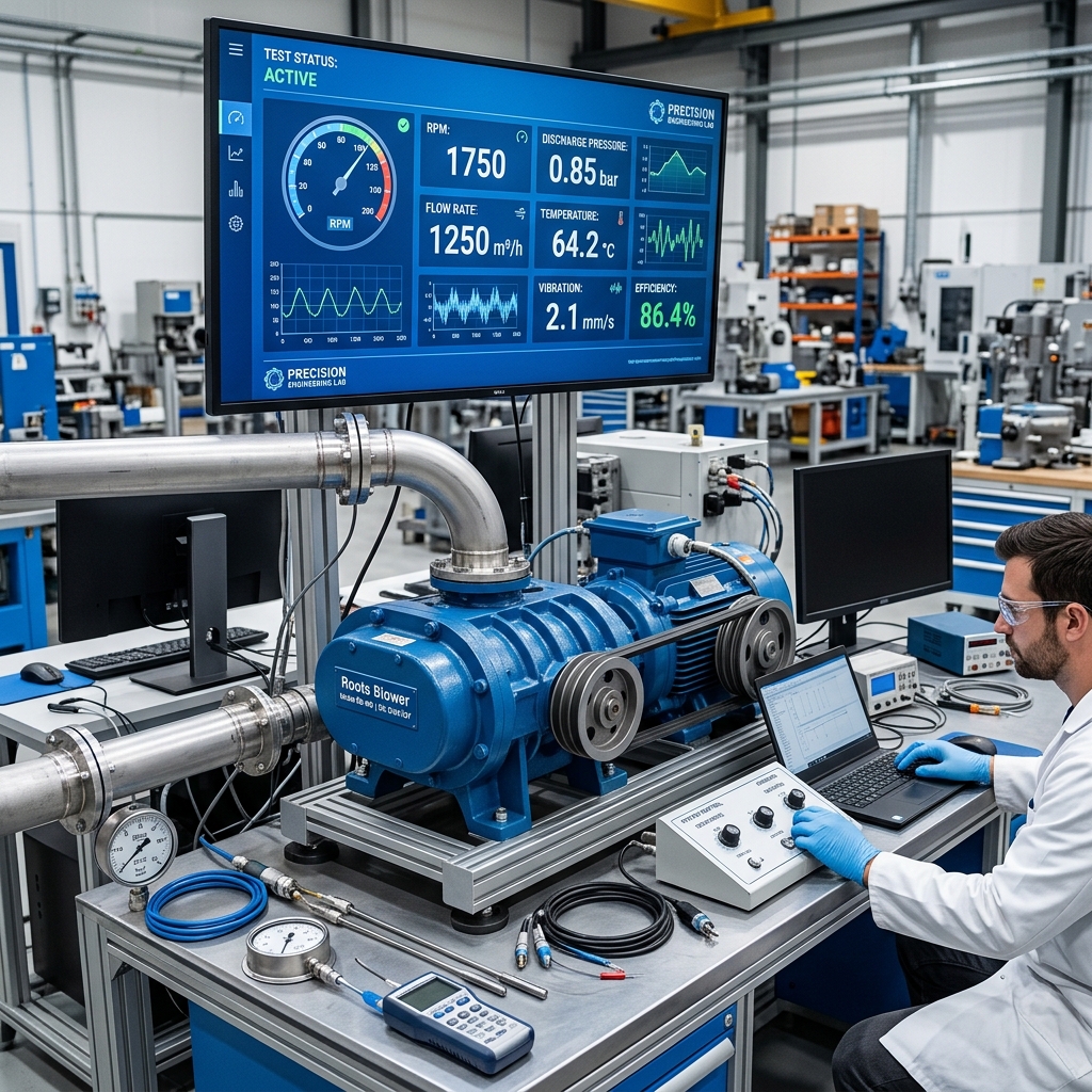 Roots Blower Quality Testing Bench